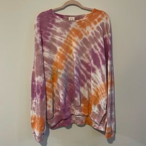 Fantastic Fawn Oversized Tie Dye Sweatshirt